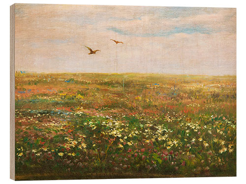 Hout print The meadow