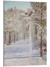 Magnettafel Eichelhäher im Wald