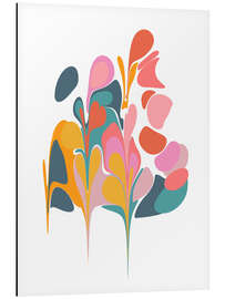 Aluminium print Abstract Floral Bouquet