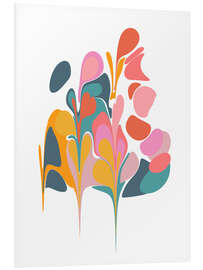 Foam board print Abstract Floral Bouquet