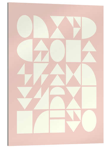 Gallery print Geometric shapes, Blush