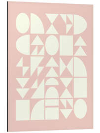 Magnettafel Geometrische Formen, Rosé