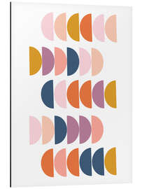 Magnettafel Bunte Halbkreise