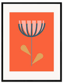 Framed art print Minimalist flower