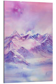 Magnettafel Alpenglühen in der Schweiz