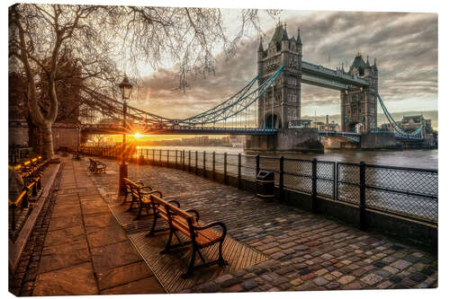 Leinwandbild Tower Bridge – Boulevard an der Themse