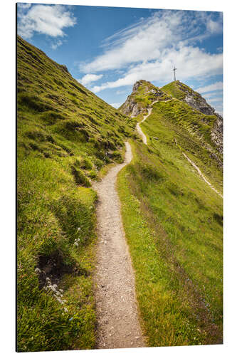 Aluminium print Ascent to the summit, Seefeld in Tirol