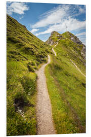 Foam board print Ascent to the summit, Seefeld in Tirol