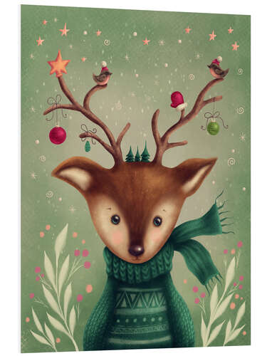 Foam board print Sweet Christmas deer