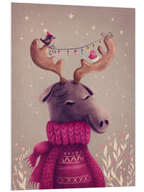 Foam board print Sweet Christmas elk