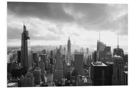 Foam board print Manhattan Skyline und Empire State Building