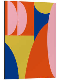 Magnettafel Abstrakte Formen in Primärfarben