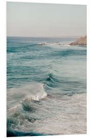 Foam board print Wild waves on Portugal's coast