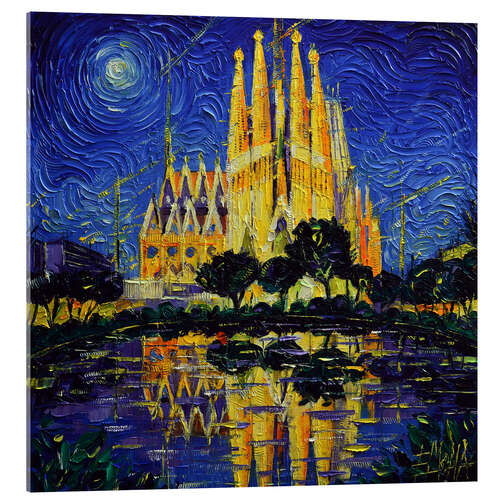 Acrylic print Sagrada Familia, Barcelona