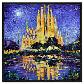 Gerahmter Kunstdruck Sagrada Familia, Barcelona