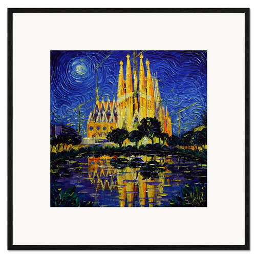 Gerahmter Kunstdruck Sagrada Familia, Barcelona