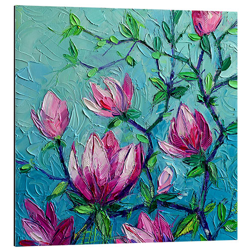 Aluminium print Magnolias