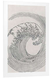 Foam board print  Wave I - Mori Yūzan
