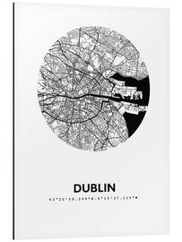 Magnettafel Stadtplan von Dublin III