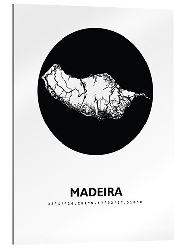 Galleritryck Madeira map