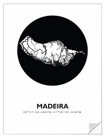 Wall sticker Madeira map