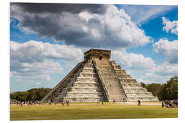 Print på skumplade Chichen Itza temple, Mexico