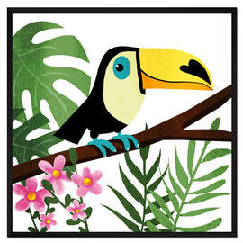 Gerahmter Kunstdruck Tukan