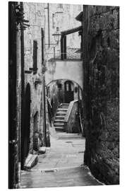 Aluminium print The streets of Sorano