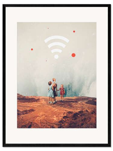 Framed art print Wirelessly Connected to Eternity