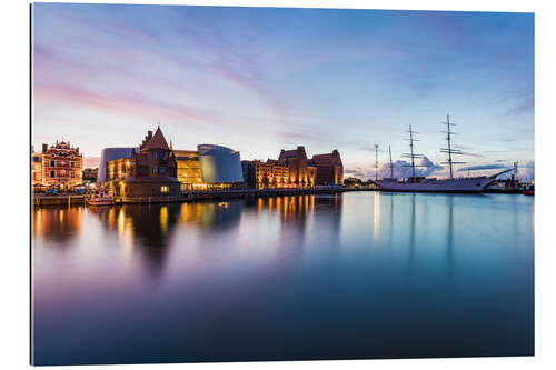 Gallery print Ozeaneum and Gorch Fock I, Stralsund