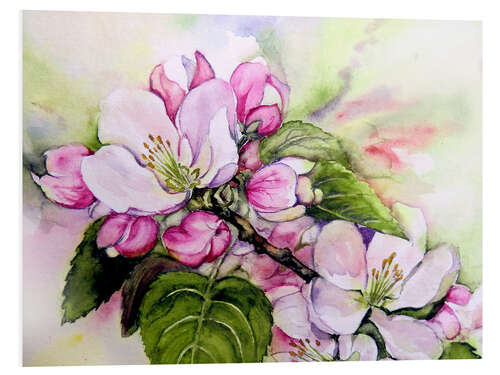 Foam board print Apple blossoms