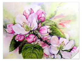 Selvklebende plakat Apple blossoms