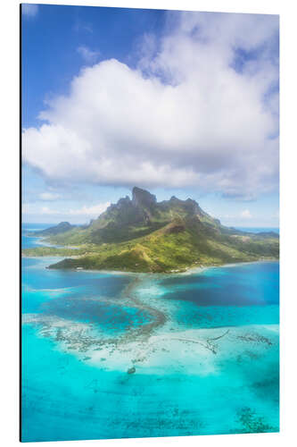 Aluminium print Bora Bora, Polynesia