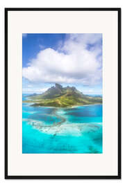 Gerahmter Kunstdruck Bora Bora, Polynesien