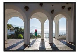 Gerahmter Kunstdruck Balcón de Europa, Spanien