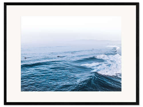 Innrammet kunsttrykk Surfere i California
