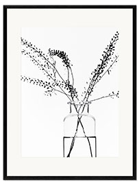 Framed art print Bottle with branches I