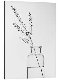 Magnettafel Glasvase mit Zweig II