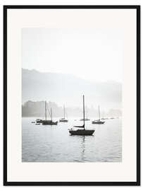 Gerahmter Kunstdruck Segelboote