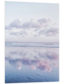 Foam board print Clouds over the sea