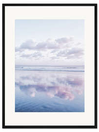 Gerahmter Kunstdruck Wolken über dem Meer