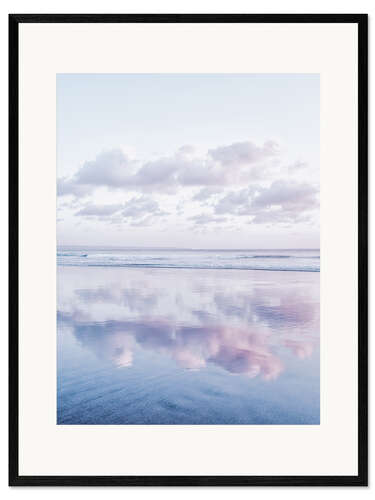 Framed art print Clouds over the sea