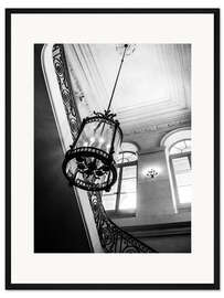 Gerahmter Kunstdruck Kronleuchter