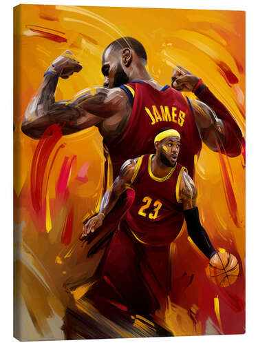 Canvas print LeBron James