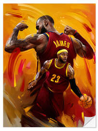 Vinilo para la pared Lebron James