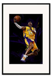 Gerahmter Kunstdruck Kobe Bryant
