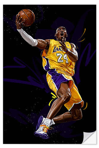 Selvklebende plakat Kobe Bryant