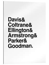 Galleriprint Jazz musicians - names