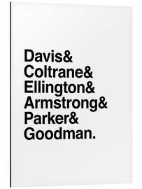 Magnettafel Jazz Musiker - Namen