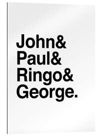 Gallery print The Beatles - names